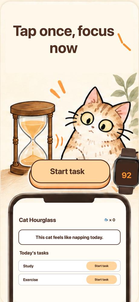 Cat Hourglass - Focus Timer · A closer look 1