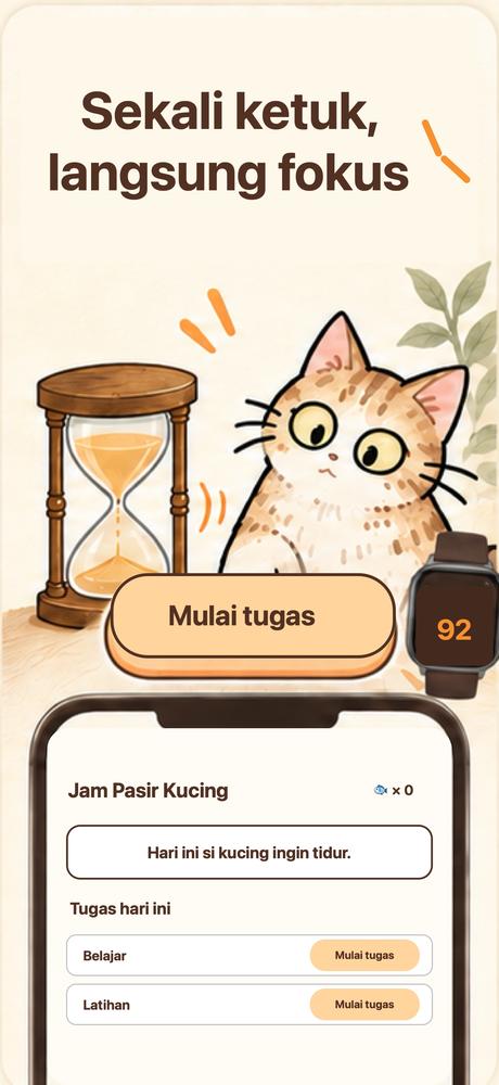 Jam Pasir Kucing · Lihat lebih dekat 1