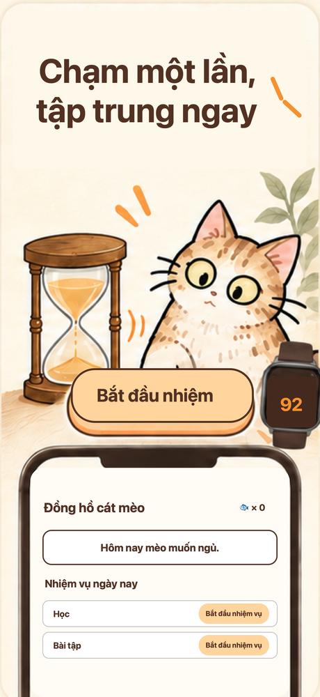 Đồng hồ cát mèo · Xem kỹ hơn 1