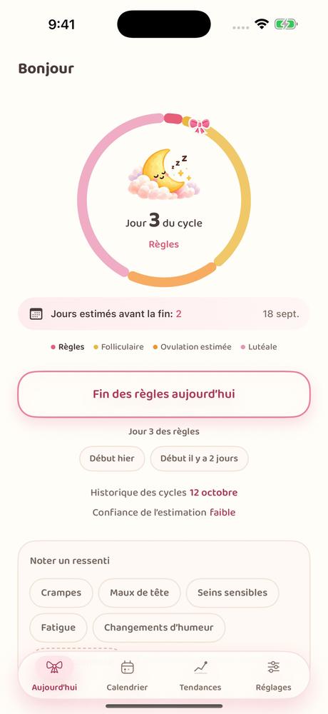 Mon cycle · Wristlab · Regarder de plus près 1