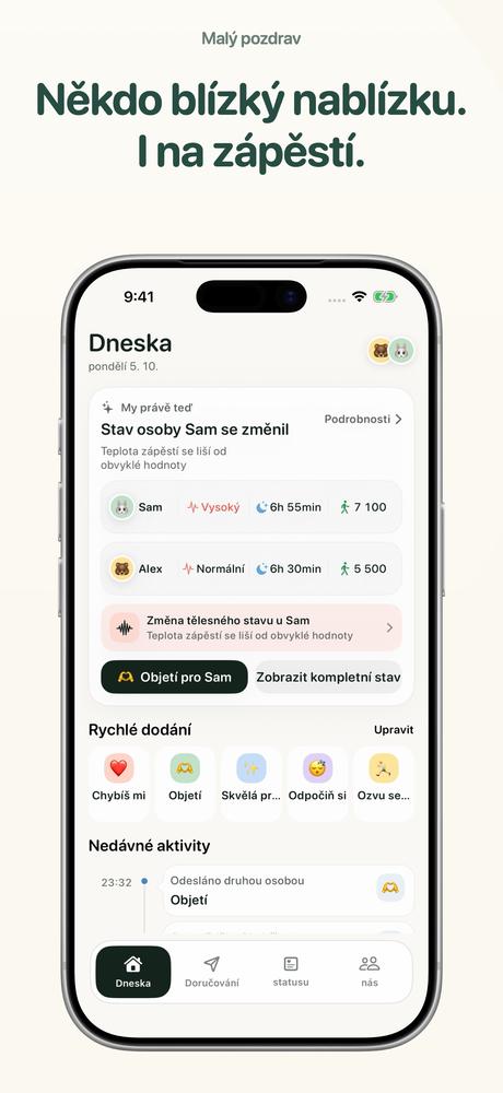 Malý pozdrav - Apple Watch · Bližší pohled 1