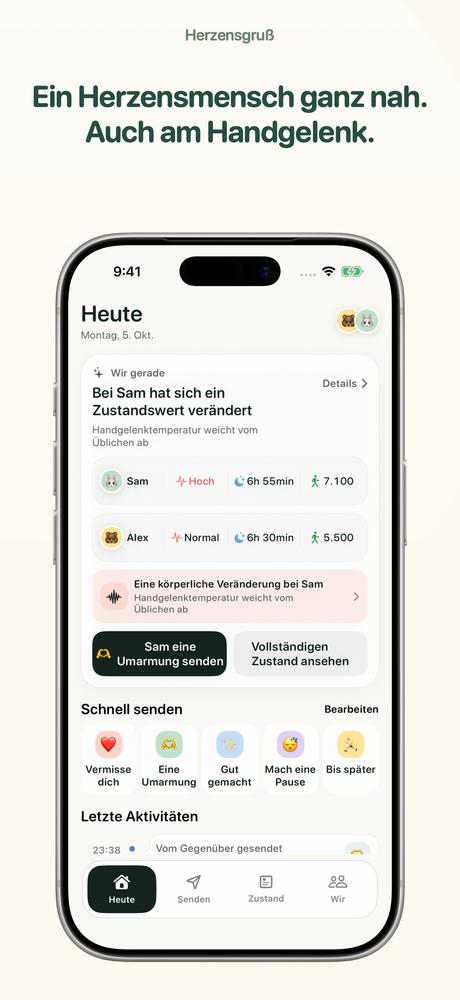 Herzensgruß - Apple Watch · Ein näherer Blick 1