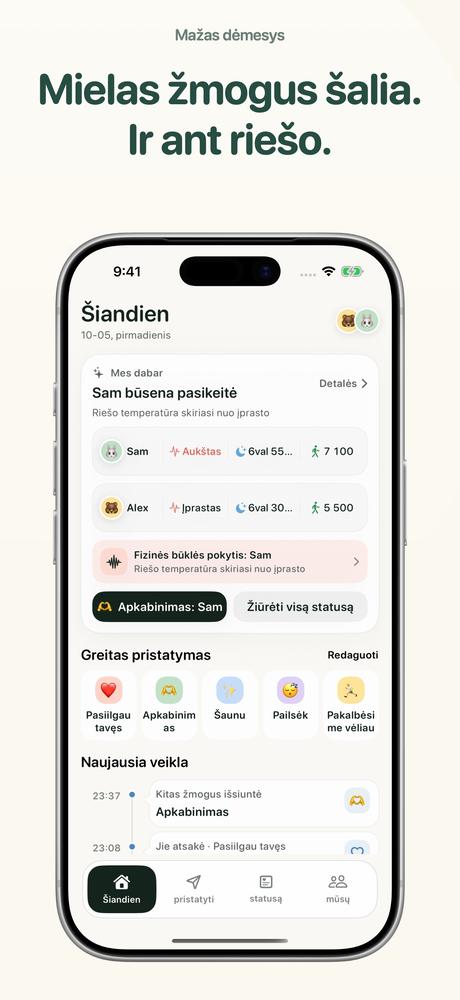 Mažas dėmesys - Apple Watch · Pažvelkite iš arčiau 1