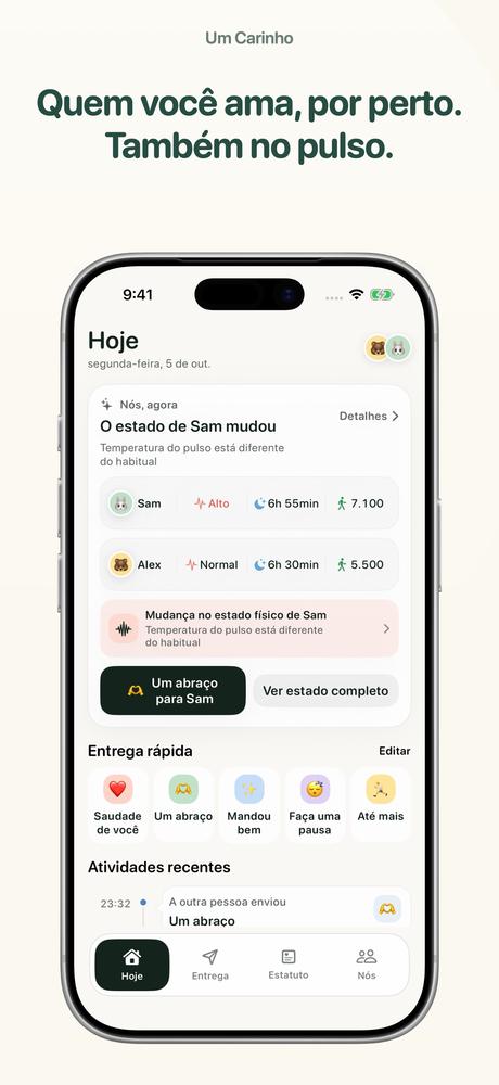Um Carinho - Apple Watch · Veja de perto 1